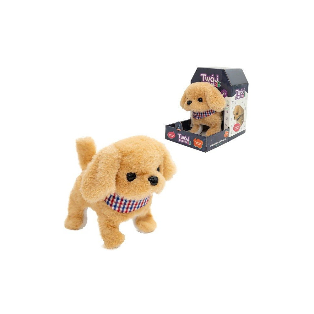 Interaktiv maskot din husdjur - en beige hund. Interaktiv maskot din husdjur - en beige hund.