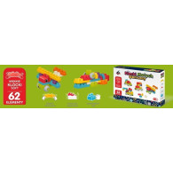 Klocki małych geniuszy - soft 62 elementy