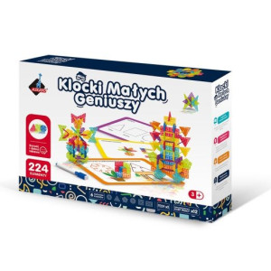 Klocki geometryczne Śnieżynki 224 elementów