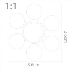 Klossar för små genier - blommor bollar 160 delar