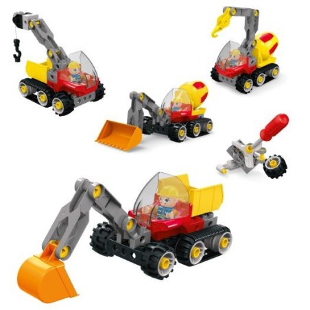 Konstruktionsklossar 4 i 1, 36 delar