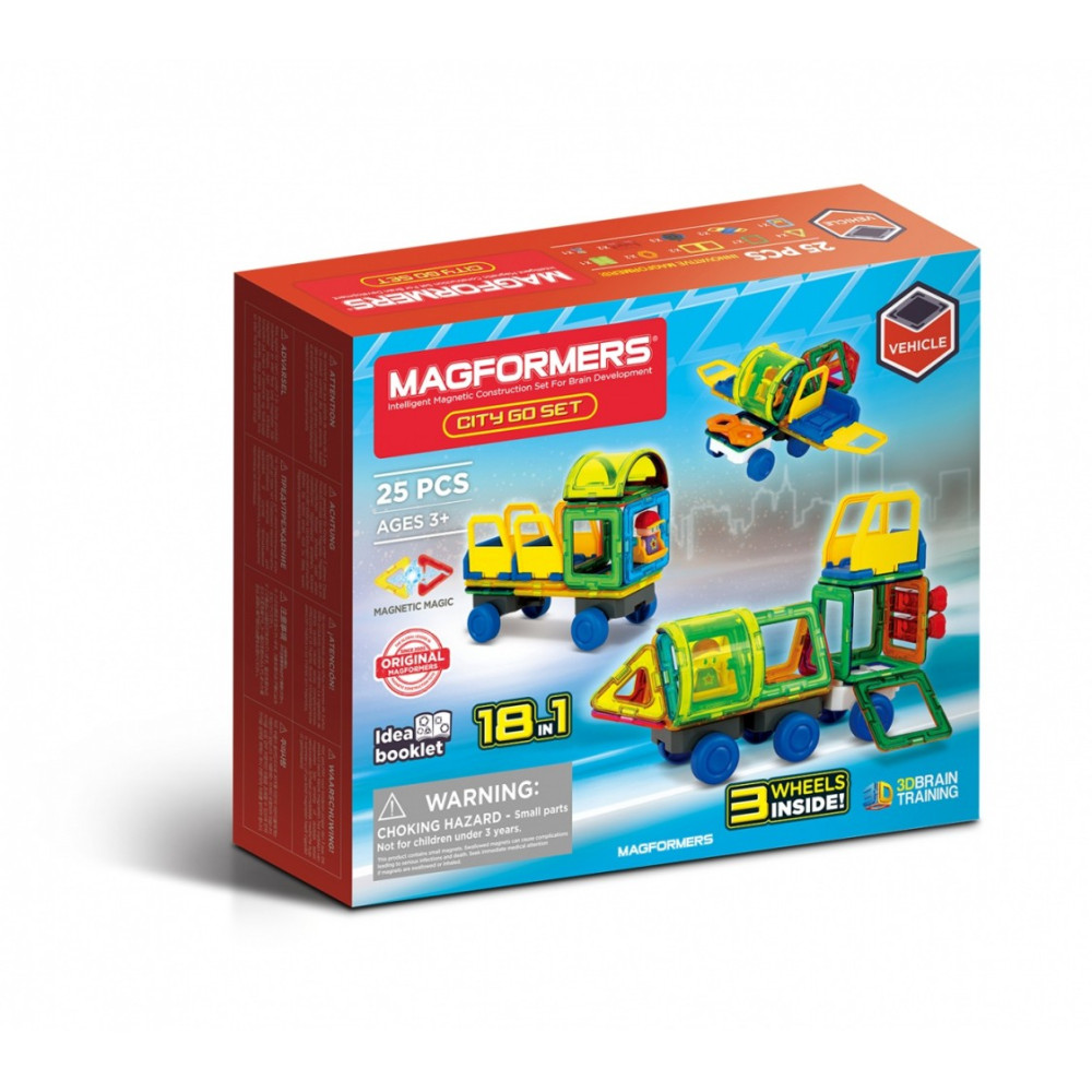 Magnetiska byggklossar city go set 25 delar Magnetiska byggklossar city go set 25 delar