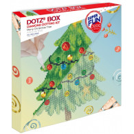 Set med diamond dotz av en glad julkrona.