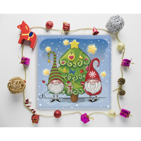 Set diamond dotz jultomtar