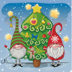 Set diamond dotz jultomtar