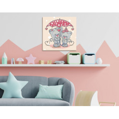 Setet Diamond Dotz faller som regn av kärlek