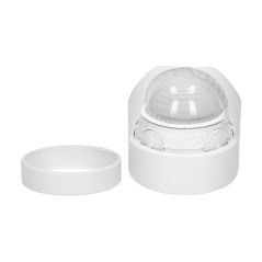 Rörelsesensor 240 grader IP65, 1200W, 2 sensorer, 3 monteringsalternativ, vit