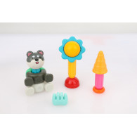 Magnetiska byggklossar Stick-O set katt och hund 27 delar