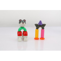 Magnetiska byggklossar Stick-O set katt och hund 27 delar