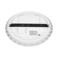 CERS LED 22W, taklampa, 2000lm, IP54, 4000K, mjölkig polykarbonat, vit