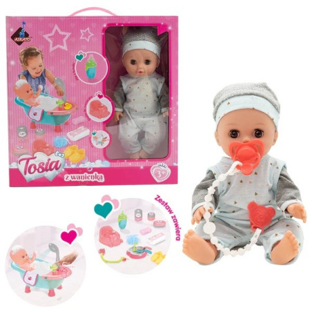 Dockan Tosia med badkaret