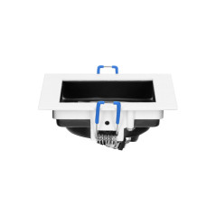 YOP dekorativ ram för spotlights, MR16/GU10 max 50W, justerbar vit+svart