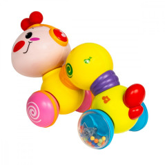 En larv med musik och ljus