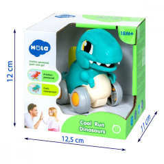 Interaktiv dinosauriefigur med blått drivsystem