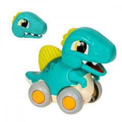 Interaktiv dinosauriefigur med blått drivsystem