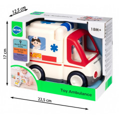 Ambulans med musik och ljus