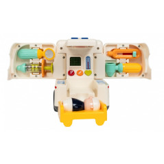 Ambulans med musik och ljus