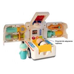 Ambulans med musik och ljus