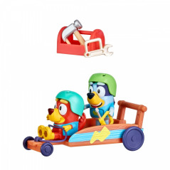 Set med Bluey gokart + 2 valparfigurer | HandlaSmidigt.se