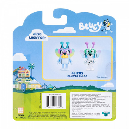 Set med Bluey-figurer 2-pack Baby Bluey och Chloe