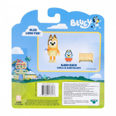 Set med Bluey-figurer 2-pack Baby Bluey och Chilli