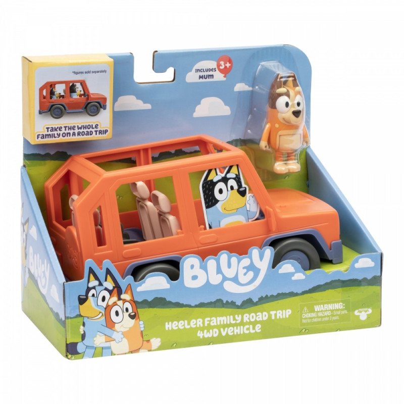 Set med Bluey bil 4x4 chilli