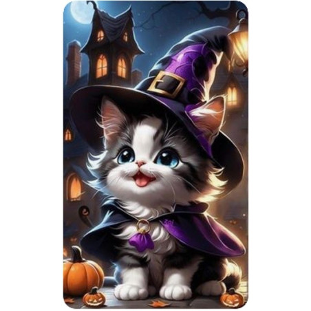 Diamantmosaik - Halloween-katt