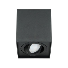 CAROLIN DLS GU10 downlight max 35W, IP20, fyrkantig, svart