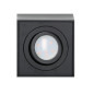 CAROLIN DLS GU10 downlight max 35W, IP20, fyrkantig, svart