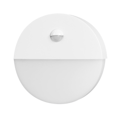 HALIT LED 10W, trädgårdsarmatur med rörelsesensor 140 grader, 600lm, IP65, 4000K, IK10, vit