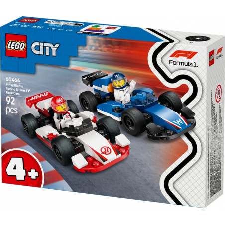 Klockor city 60464 F1-bilar Williams Racing och Haas F1