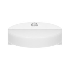 HALIT LED 10W, trädgårdsarmatur med rörelsesensor 140 grader, 600lm, IP65, 4000K, IK10, vit