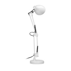 DIAN skrivbordslampa. 60W i stål, vit.