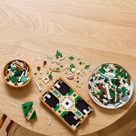 Klossar ikoner 10359 fontän i trädgården