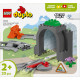 Klocki duplo 10425 tunel i tory kolejowe - zestaw rozszerzający