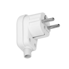 Vinkelkontakt, Uni-Schuko, demonterbar, vit