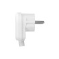 Vinkelkontakt, Uni-Schuko, demonterbar, vit