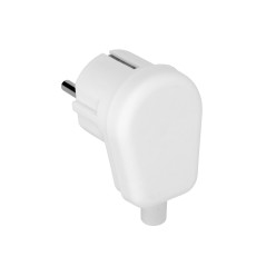 Vinkelkontakt, Uni-Schuko, demonterbar, vit