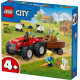 Klocki city 60461 czerwony traktor z przyczepą i owcą