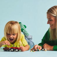 Klossar city 60461 röd traktor med släpvagn och får