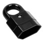 Euro-platt uttag, 10A svart