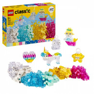 Klocki classic 11040 magiczny zestaw z przezroczystymi klockami