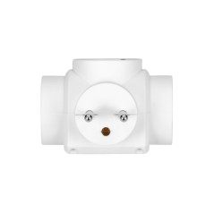 Grenuttag 3x2P+Z, vit