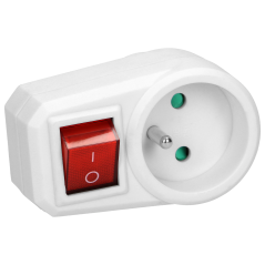 Adapter 2P-Z med strömbrytare