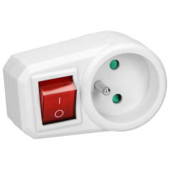 Adapter 2P-Z med strömbrytare