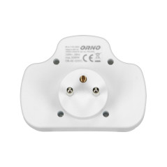 Grenuttag 1x2P+Z, 2x2P/II med strömbrytare, vit