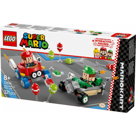 Lego Super Mario 72034 Mario Kart - Baby Mario mot Baby Luigi