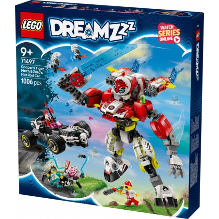 Block dreamzzz 71497 tiger mecha coopera och hot rod zero