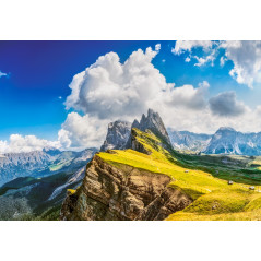Pussel med 1500 delar av majestätiska Dolomiterna i Italien.