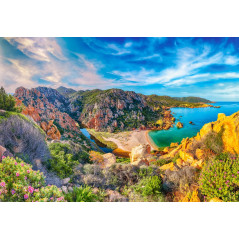Pussel med 1500 bitar, Costa Paradiso, Sardinien, Italien. | HandlaSmidigt.se